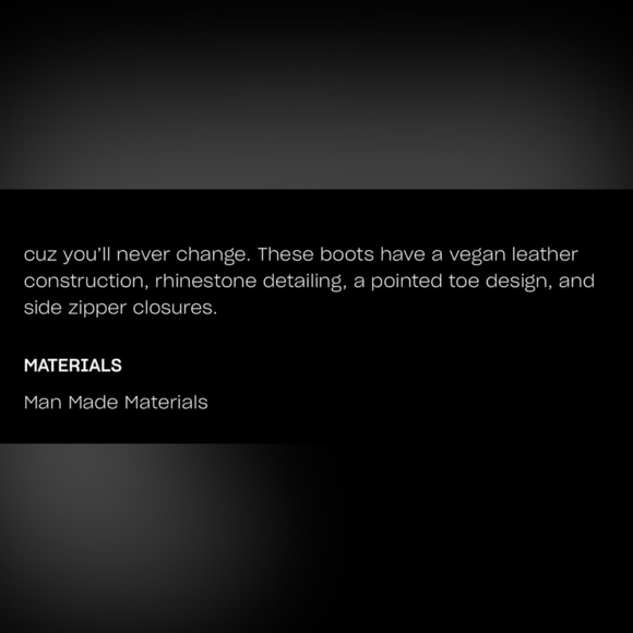 NIB Dolls Kill Cowgirl Ways Western Boot Cassidy Denim Boot in Black w/ Crystals - Picture 16 of 16